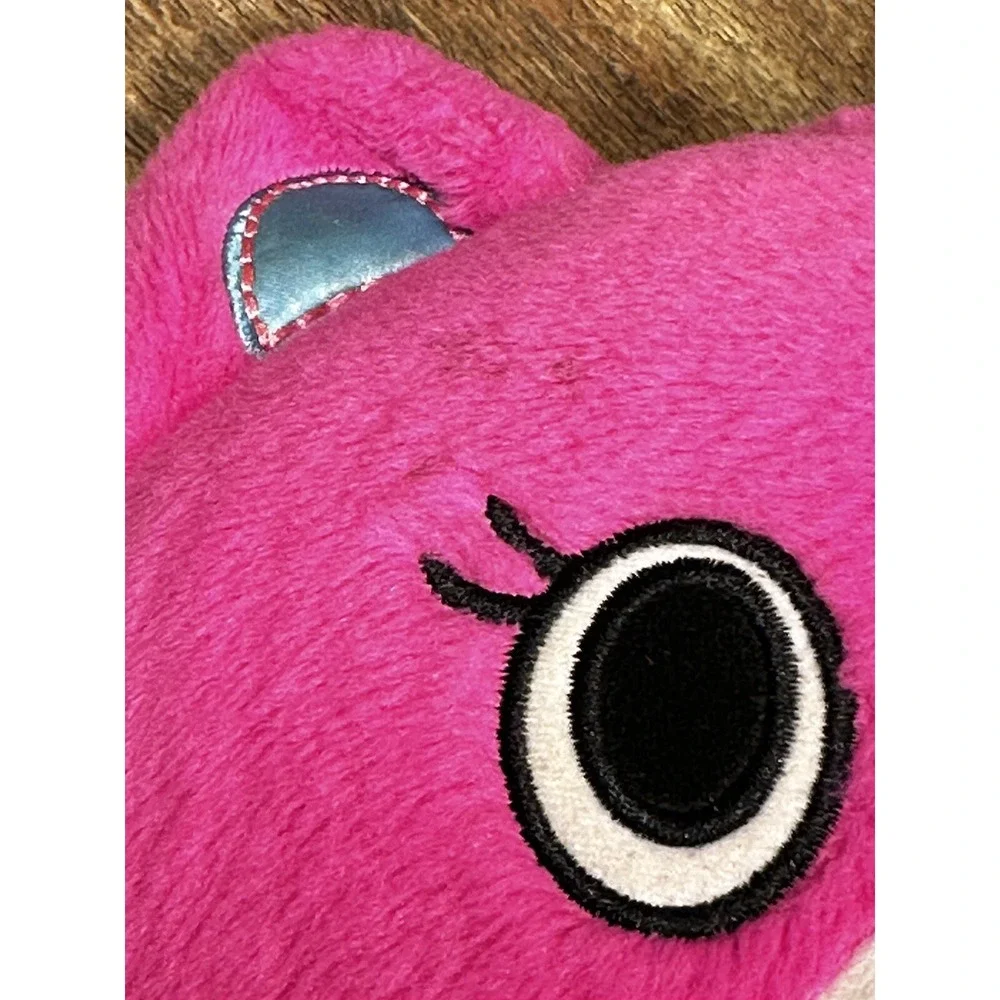 Build-A-Bear Kabu Pawlette Pink Cat‎ Plush Stuffed Animal Blue Heart 16 Inch